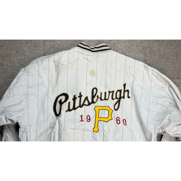 Mirage‎ Vtg MLB Pittsburg Pirates 1960 World Series Reversible Jacket Size XL - Picture 8 of 14
